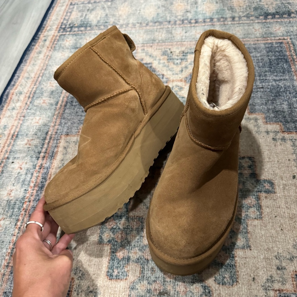 Ugg Chestnut Platform Ankle Boots - image 3